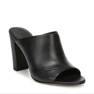 Vince heath cross strap sandal black leather size 9.5